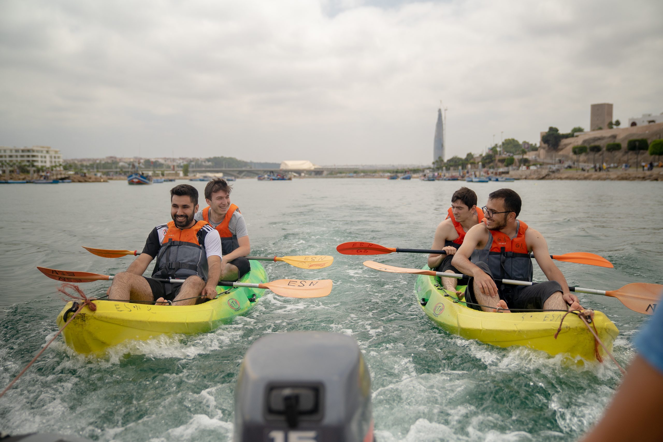 Kayaking in the Bou Regreg River